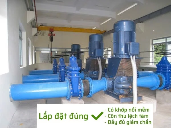 Hướng dẫn lắp đặt máy bơm nước công nghiệp đúng kỹ thuật