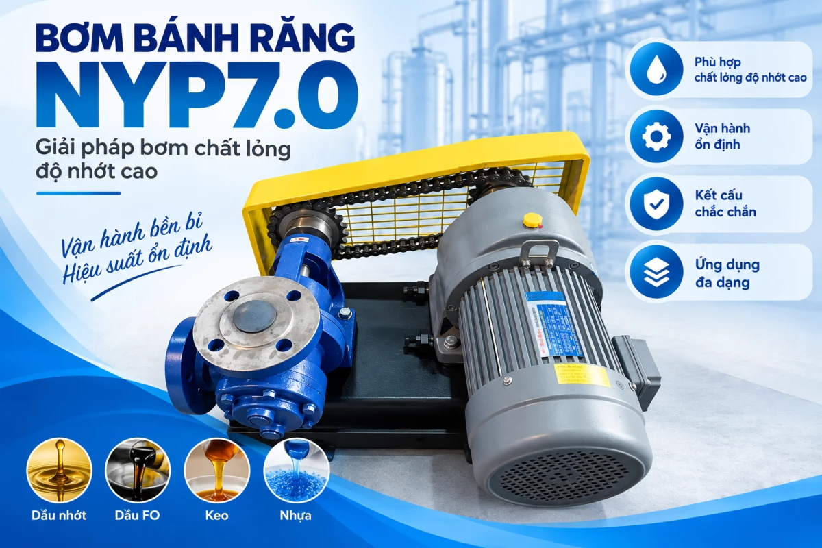 Bơm bánh răng NYP7.0 – Bơm chất lỏng độ nhớt cao