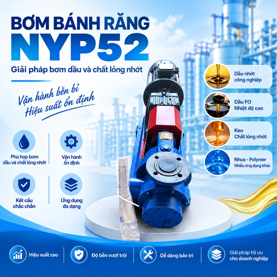 Bơm bánh răng NYP52 – Bơm dầu và chất lỏng nhớt
